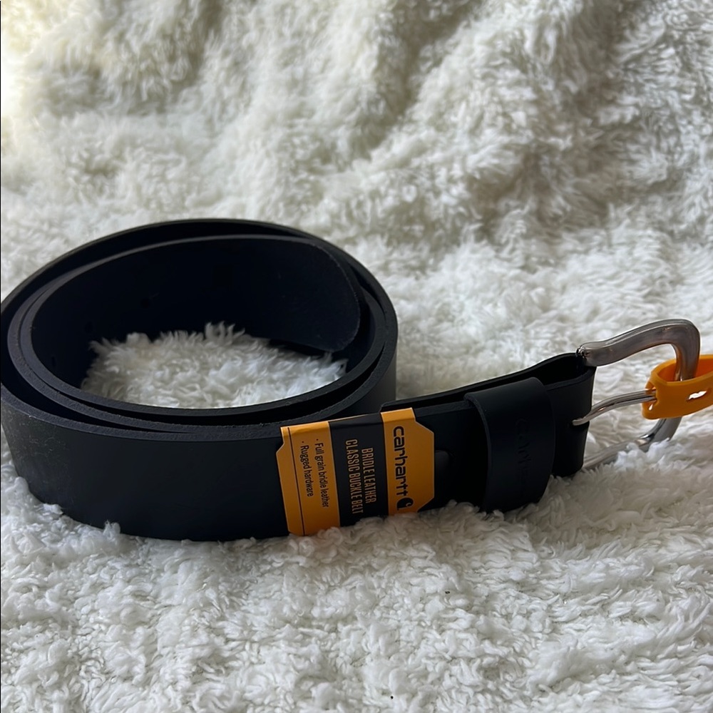 Carhartt genuine black leather belt-men’s size 40
